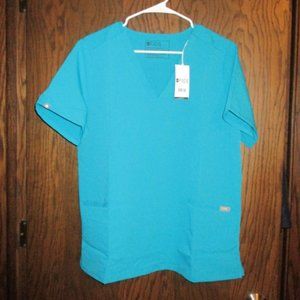 Women's Figs Casma 3 Pocket Scrub Top, Size Large